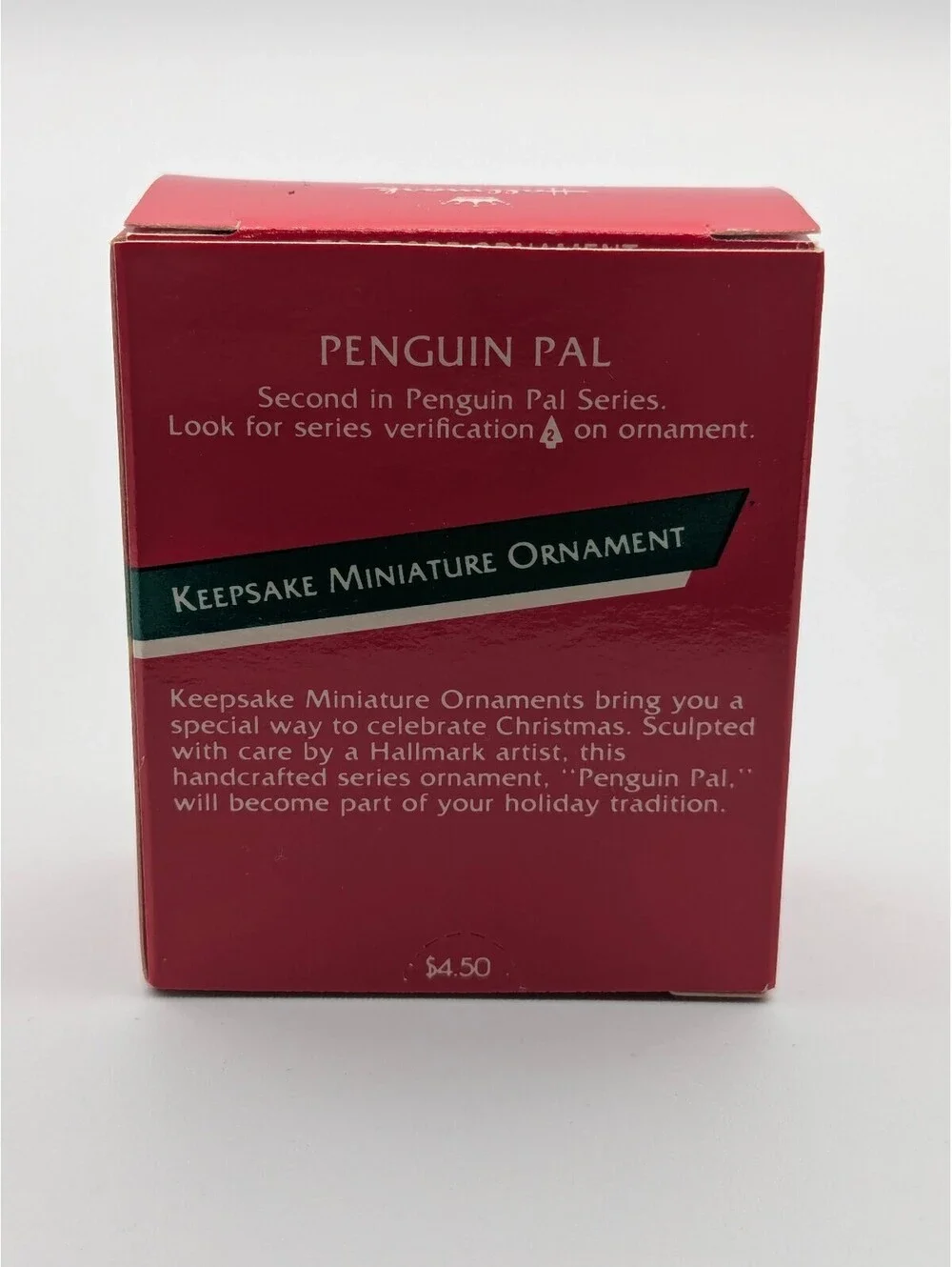 Hallmark Keepsake Penguin Pal Miniature Ornament 1989, 2nd in Series, New